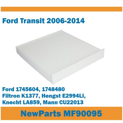 Filtr kabinowy MF90095 Ford Transit 2006-2014 zamiennik K1377