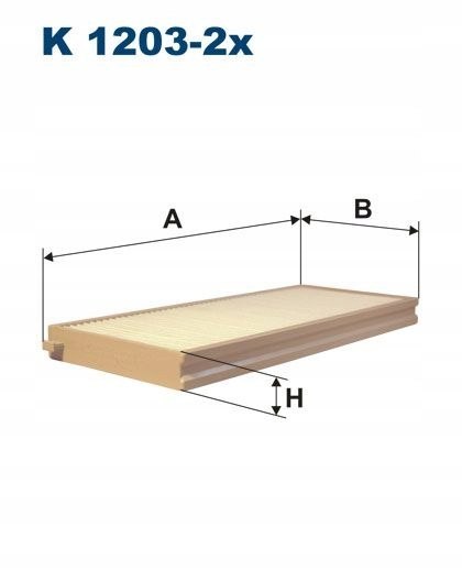 K 1203-2X - Filtr kabinowy