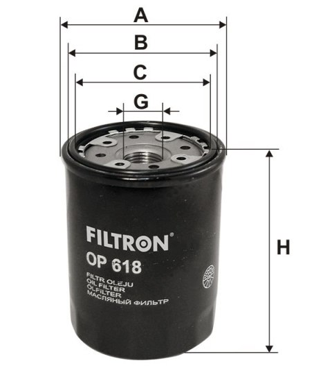 OP 618 - Filtr oleju